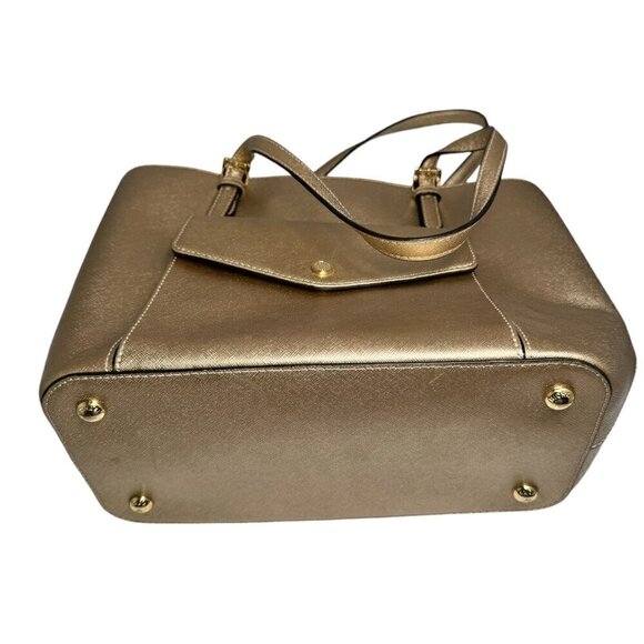 Michael Kors Gold Jet Set Front Pocket Tote Large  Never Used - Picture 12 of 12